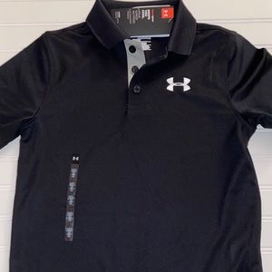 Under Armour Youth Medium Black Polo